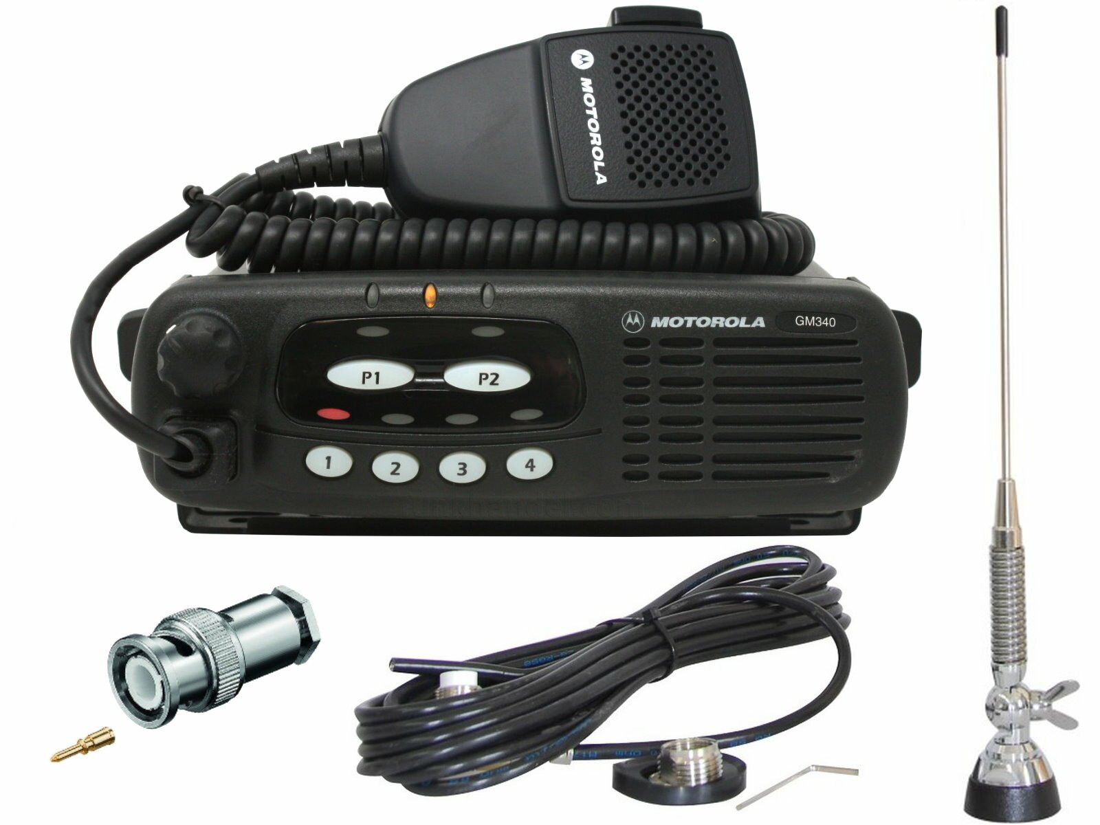 Motorola GM340 VHF mit Antenne und Programmierung